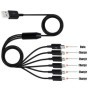 1,5 M USB 2,0 tipo A macho a 4 6 Micro USB macho divisor Y Cable de fe
