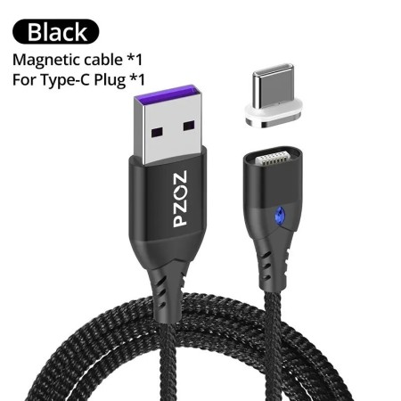 PZOZ 5A cable magnético tipo C cargador súper rápido micro USB C para 