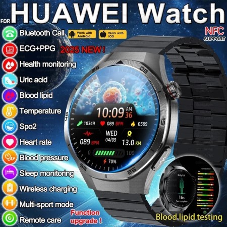 2025 nuevo para HUAWEI hombres reloj inteligente pantalla de zafiro EC