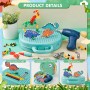 DAOUZL Juego de Caja de Herramientas para Niños, Caja de Juguetes Montessori con Taladro, Caja Mágica de Juguetes Montessori,