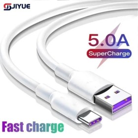 Cable USB tipo C 5A, cargador de teléfono móvil de carga rápida, Cable