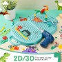 DAOUZL Juego de Caja de Herramientas para Niños, Caja de Juguetes Montessori con Taladro, Caja Mágica de Juguetes Montessori,