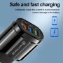 Cargador USB de 18W, adaptador de corriente para cargador de teléfono 