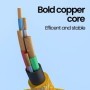 Cable de resorte tipo C a tipo C 60W Cable de cargador rápido USB C pa