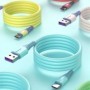 Cable USB tipo C 5A, 2M, Micro USB, 1M, carga rápida, cargador Android
