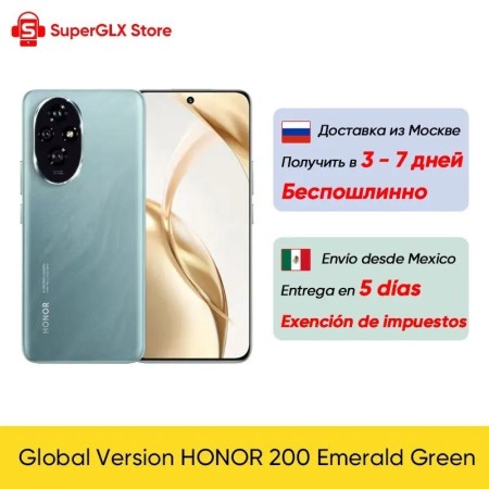 2024 nuevo Original HONOR 200 versión Global Snapdragon 7 Gen 3 5G Sma