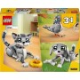 LEGO Creator 3 en 1 Gato Juguetón Transformable en Perro de Juguete o Paloma, Juego con Animales, Figuras Articuladas, Regalo de