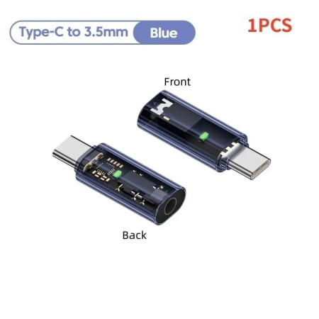 Adaptador de Audio USB tipo C a jack de 3,5mm, convertidor de auricula
