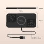 Almohadilla de carga inalámbrica rápida de 30W para iPhone 16 15 14 13
