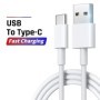 Cable USB tipo C de carga rápida 3A para Samsung Xiaomi Huawei USBC ti