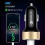 Cargador de coche 3.0A, pantalla LCD USB Dual, 12-24V, encendedor de c