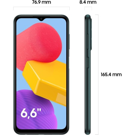Samsung Galaxy M13 (64 GB) Verde – Teléfono Móvil libre Android, Smartphone con 4GB de RAM [Versión española]
