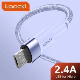 Toocki-Cable Micro Usb 2.4A, cargador de carga rápida para Huawei, Xia