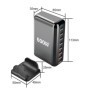Cargador USB GaN de 8 puertos de 600W, estación de carga tipo C PD3.1,