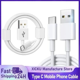 XIKCU USB tipo C Cables de teléfono móvil 3A Cable de carga rápida Cab