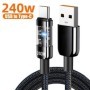 Cable USB tipo C de 240W, Cable de carga rápida para ordenador portáti