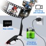 Mini Cámara Espía Oculta HD 1080P, Gafas con Cámara Oculta sin WiFi, Microcámara Espía Camuflada con Grabación de vídeo y Audio,