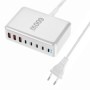 2025 caliente 600W GaN cargador rápido 8 puertos USB C tipo C estación