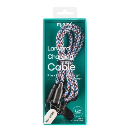 Cable cargador de cordón REMANK, cargador de cordón de moda, Cable de 