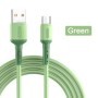 Cable Micro USB 3A, Cable de silicona suave líquido de carga rápida pa