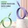Cable Micro USB 3A, Cable de silicona suave líquido de carga rápida pa