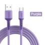 Cable Micro USB 3A, Cable de silicona suave líquido de carga rápida pa