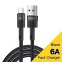 Essager-Cable USB tipo C de carga rápida 6A para móvil, cargador de da