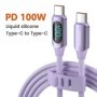 Toocki 100W USB C a tipo C Cable 5A PD cargador de carga rápida tipo C