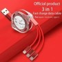 Cable de datos USB retráctil para iPhone Android tipo C cargador de ca