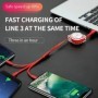 Cable de datos USB retráctil para iPhone Android tipo C cargador de ca