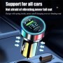 Cargador de coche portátil tipo C USB 120W, adaptador de carga súper r