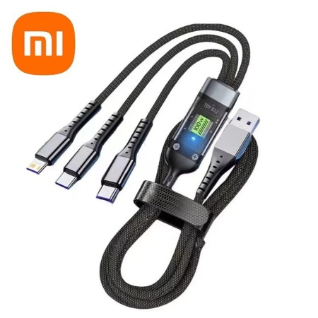 Xiaomi nuevo Cable de datos 3 en 1 USB tipo C de carga súper rápida de
