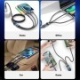 Xiaomi nuevo Cable de datos 3 en 1 USB tipo C de carga súper rápida de