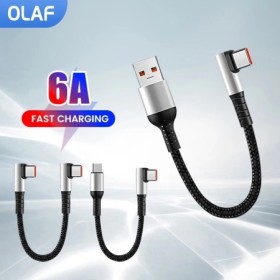 Cable corto tipo C a USB C de 50cm, carga rápida para Iphone15, Xiaomi