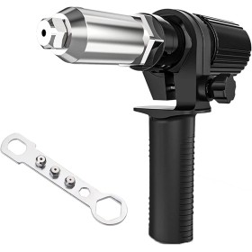N/H Remachadora eléctrica, AolKee Remachadora para Tladro Adaptador, Kit Adaptador de Pistola Remachadora para Taladros