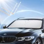 Parasol Coche Delantero 136x65cm,Protección Solar UV para Automóvil Y Protección contra El Calor Solar,Cubierta Universal para