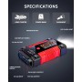 CARHEV Arrancador de Coches 6000A, 26800mAh Arrancador de Baterias de Coches (para 10.0L de Gasolina o 10.0L de Diésel) 12V
