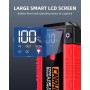 CARHEV Arrancador de Coches 6000A, 26800mAh Arrancador de Baterias de Coches (para 10.0L de Gasolina o 10.0L de Diésel) 12V