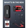 CARHEV Arrancador de Coches 6000A, 26800mAh Arrancador de Baterias de Coches (para 10.0L de Gasolina o 10.0L de Diésel) 12V