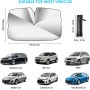 Oziral Parasol Parabrisas Delantero para Coche, Paraguas Parasol Coche, Evita Arañazos Parasol Plegable Protección UV Paraguas