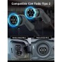 bokman EV Cable de Carga Tipo 2, Modo 3 /16A / 11kW / Trifásico / 5 Metros, Cable de Carga Rápida Híbrido Enchufable para