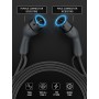 bokman EV Cable de Carga Tipo 2, Modo 3 /16A / 11kW / Trifásico / 5 Metros, Cable de Carga Rápida Híbrido Enchufable para