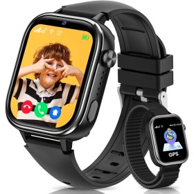 SWGOTA 4G Reloj Inteligente Niño, Smartwatch Niños con GPS, Ilamadas, Videollamadas, Mensajes, Modo Escuela, Función SOS, IP68