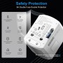 Adaptador Enchufe Universal Cargador Viaje - 5 en 1 Travel Adapter Internacional con 2 USB 2 Tipo C y 1 CA Adaptador Corriente