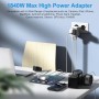 Adaptador Enchufe Universal Cargador Viaje - 5 en 1 Travel Adapter Internacional con 2 USB 2 Tipo C y 1 CA Adaptador Corriente