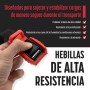 MAGMA Pack 2 Cinchas de Amarre de 3m | Correas para Baca Coche y Portabicicletas. Surf, Bici, Kayak, Moto | Hebilla -Trinquete