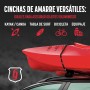MAGMA Pack 2 Cinchas de Amarre de 3m | Correas para Baca Coche y Portabicicletas. Surf, Bici, Kayak, Moto | Hebilla -Trinquete