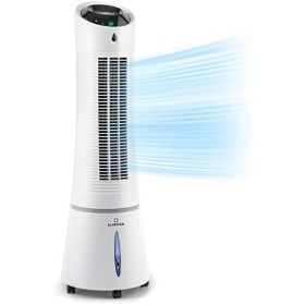 Klarstein 4-in-1 Air Conditioner: Air Cooler, Fan, Humidifier and Ionizer I 6 L Water Tank, Oscillation, 210 m³/h, Timer I