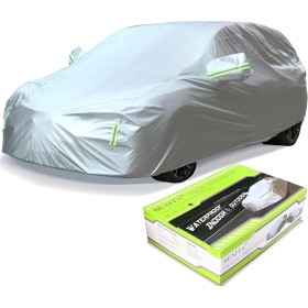 BEXITA Funda de Coche Exterior Funda para Coche de Impermeable A Prueba de Polvo A Prueba de Nieve Protección UV para Hatchback