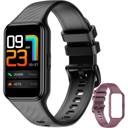 Smartwatch, Reloj Inteligente Hombre Mujer, 1,47" Reloj Inteligente Mujer, Diseño Fino, Oxímetro, Podómetro, Sueño, Pulsometro,